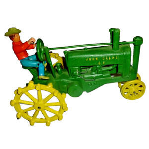 Ertl 1/16 John Deere General Purpose GP‎ Wide Tractor 2 Cylinder #1875 & Driver